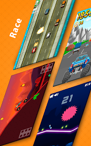 Bonus mini games. A: home screen; B: BIMCEU, a mini-game that