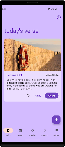 Android application Daily Power - bible verses screenshort