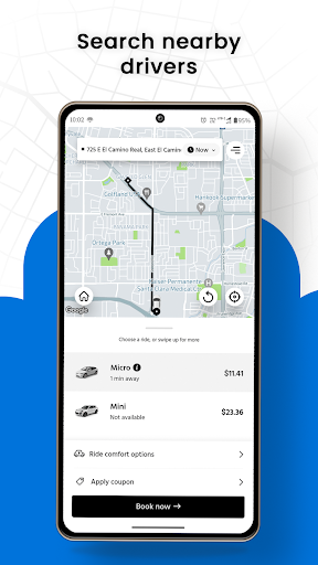 GetMeThere - request a ride Screen 3