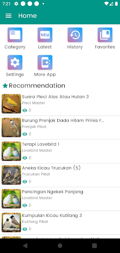 Android application Suara Burung Lengkap 2024 screenshort