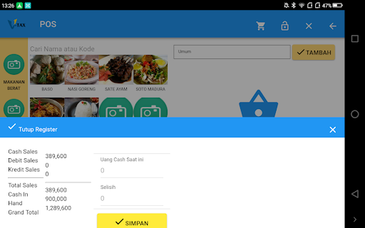 Android application KUTAI BARAT POS screenshort