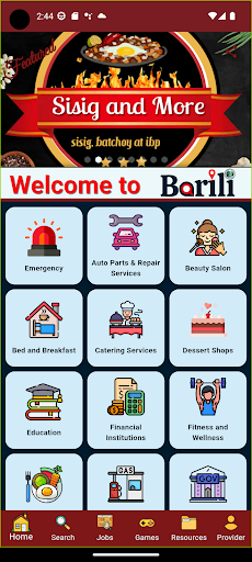 Android application Barili screenshort