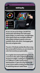 WS7 PRO Smart Watch guide
