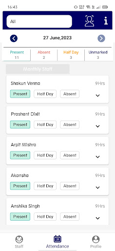 Smart Eye  Staff Attendance