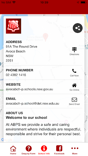 Avoca Beach Public School App Screen 3