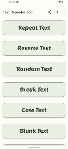 Android application Text Repeater Safe screenshort