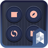 Modern pink Launcher theme icon