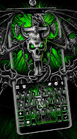 screenshot of Neon Gothic Skull Keyboard The