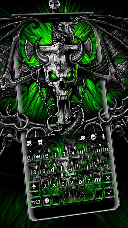 Neon Gothic Skull Keyboard The - 8.7.1_0615 - (Android)