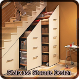 Staircase Storage Design. icon