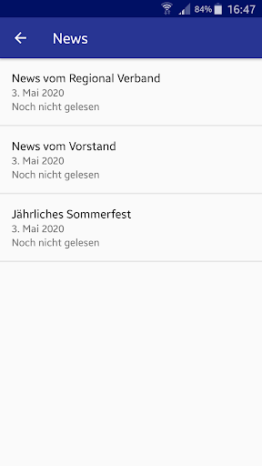 VereinsApp Screen 3