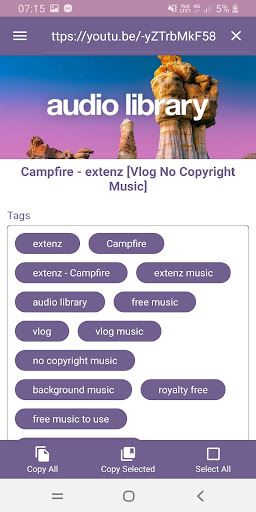 Tags for Videos Screen 3