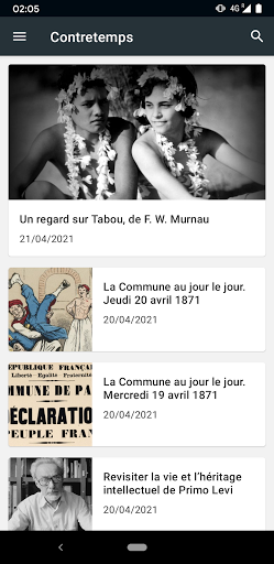 Android application Contretemps screenshort