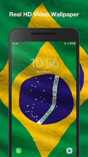 Brazil Flag Live Wallpaper Screen 3