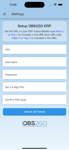 OBS2GO ERP Screen 2
