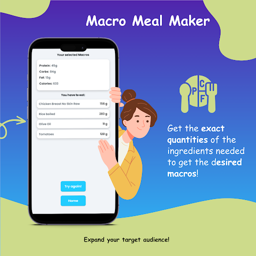 Meal Duddy your Macros Buddy Screen 3