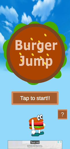 Android application BurgerJump - Jump Game screenshort