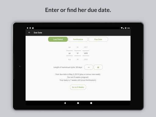 Little One Pregnancy Guide Screen 3