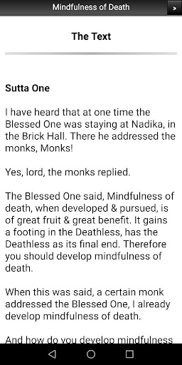 Mindfulness of Death Sutta Screen 2