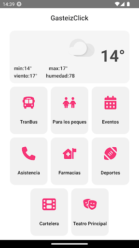 Android application Gasteizclick screenshort