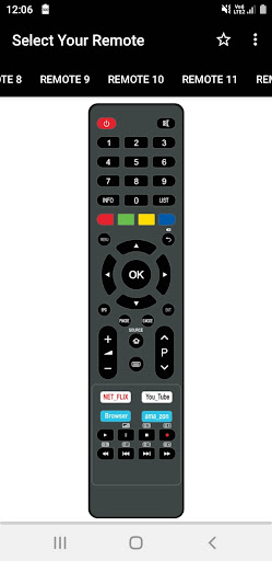 United TV Remote