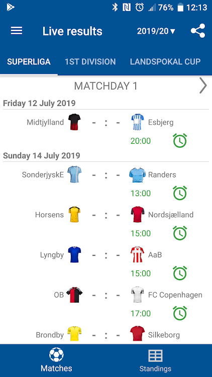 Live Scores for Superliga 2023 - 4.3.1 - (Android)