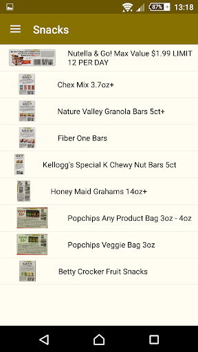 Grocery Coupons Screen 3