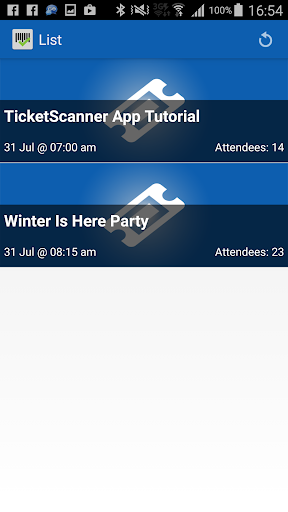 Android application MyGuestlist Ticket Scanner screenshort
