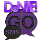 Leather Purple GoSMS Theme icon
