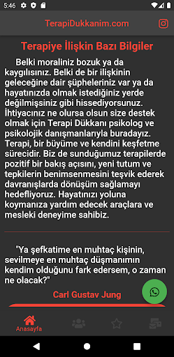 Android application Terapi Dükkanım screenshort
