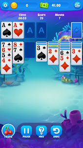 Solitaire Klondike：Fish Party