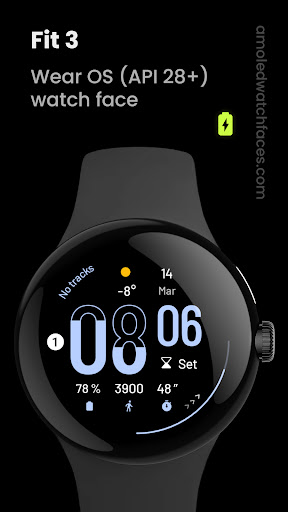 Android application Fit 3 Watch face screenshort