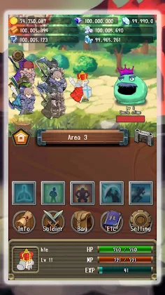 Rush Rush King -Idle RPG- - Screenshot 2