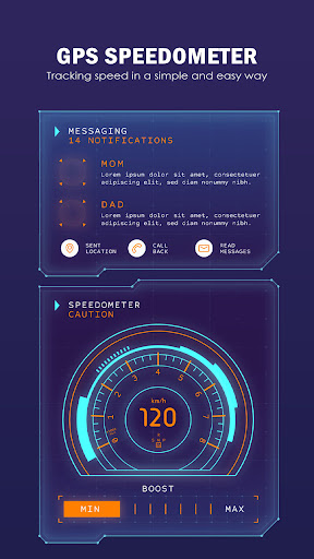GPS Speedometer Speed Tracker Screen 3