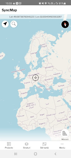 Android application SyncMap screenshort