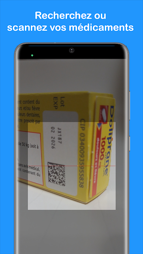 Android application ToPill - scan de médicaments screenshort