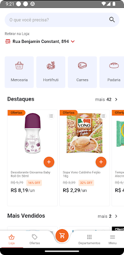 Android application Veran Delivery screenshort