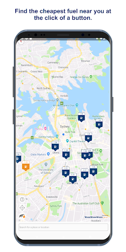 Android application Vroom Fuel Price Compare screenshort