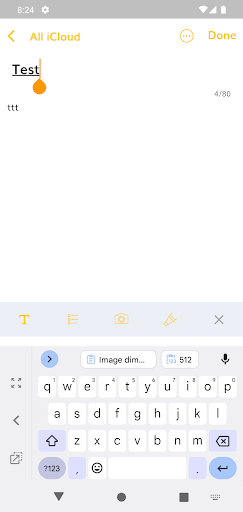 Advance note Screen 2
