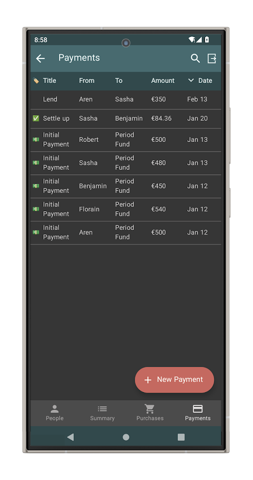 #7. Dango Dong - split expenses (Android) 由: Mansdevroid