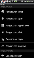 screenshot of GO LauncherEX Bahasa Indonesia
