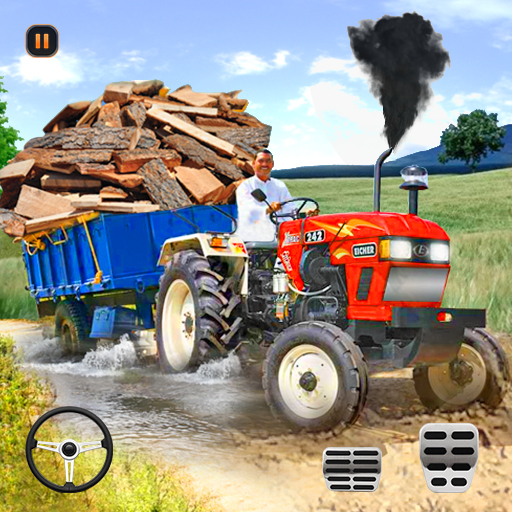 Tractor Driving Games: Tractor Trolley Simulator