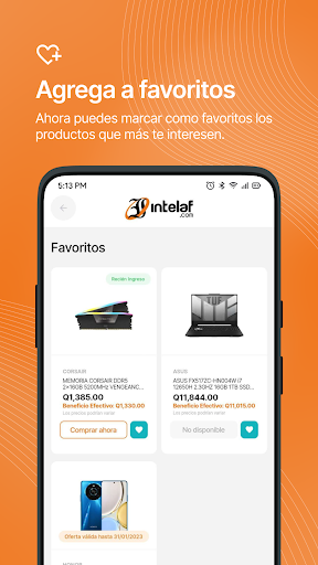 Android application Intelaf screenshort