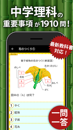 中学理科 - 中学生の勉強アプリ screenshot 0