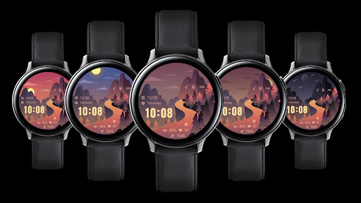 Mountain Road For Wear OS Screen 2