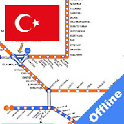 Antalya Airport Tram and Rail Map offline
