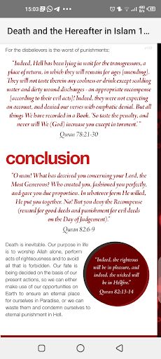 Death and the hereafter in Isl