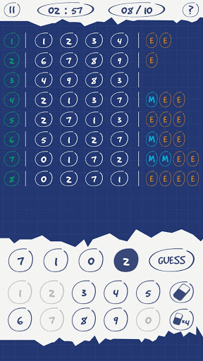 Guess My Code Screen 2