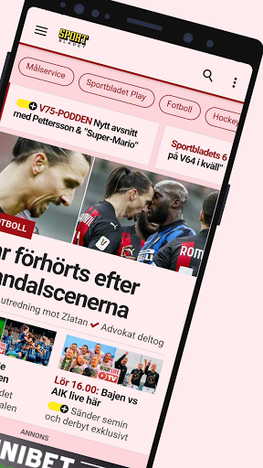 Sportbladet - störst på sport Screen 2