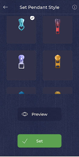 Blue Jeans Zipper Lock Screen With Pin Lock